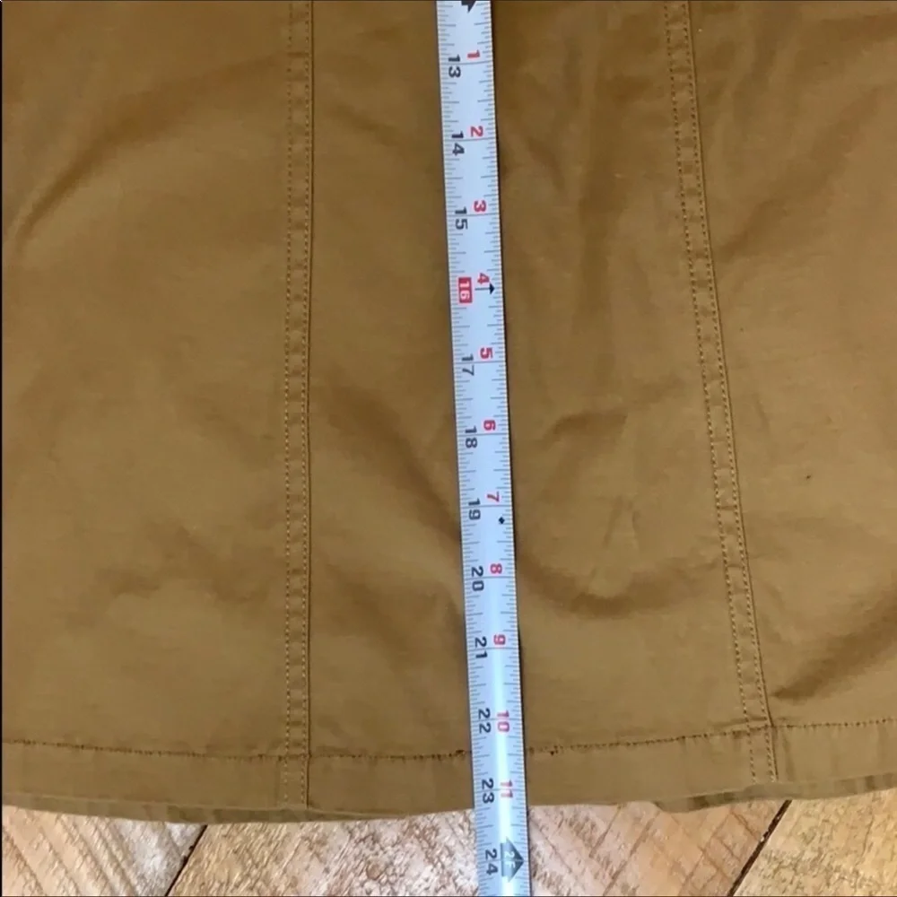 Tulle casual A-line skirt Mustard brown Small